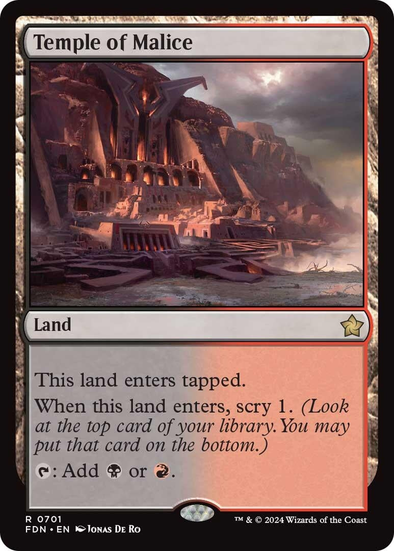 Temple of Malice (701) [FDN] - MTG Single