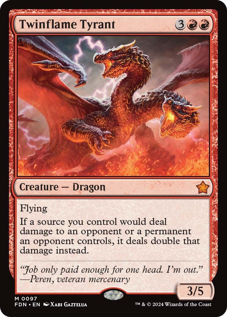 Twinflame Tyrant (97) [FDN] - MTG Single