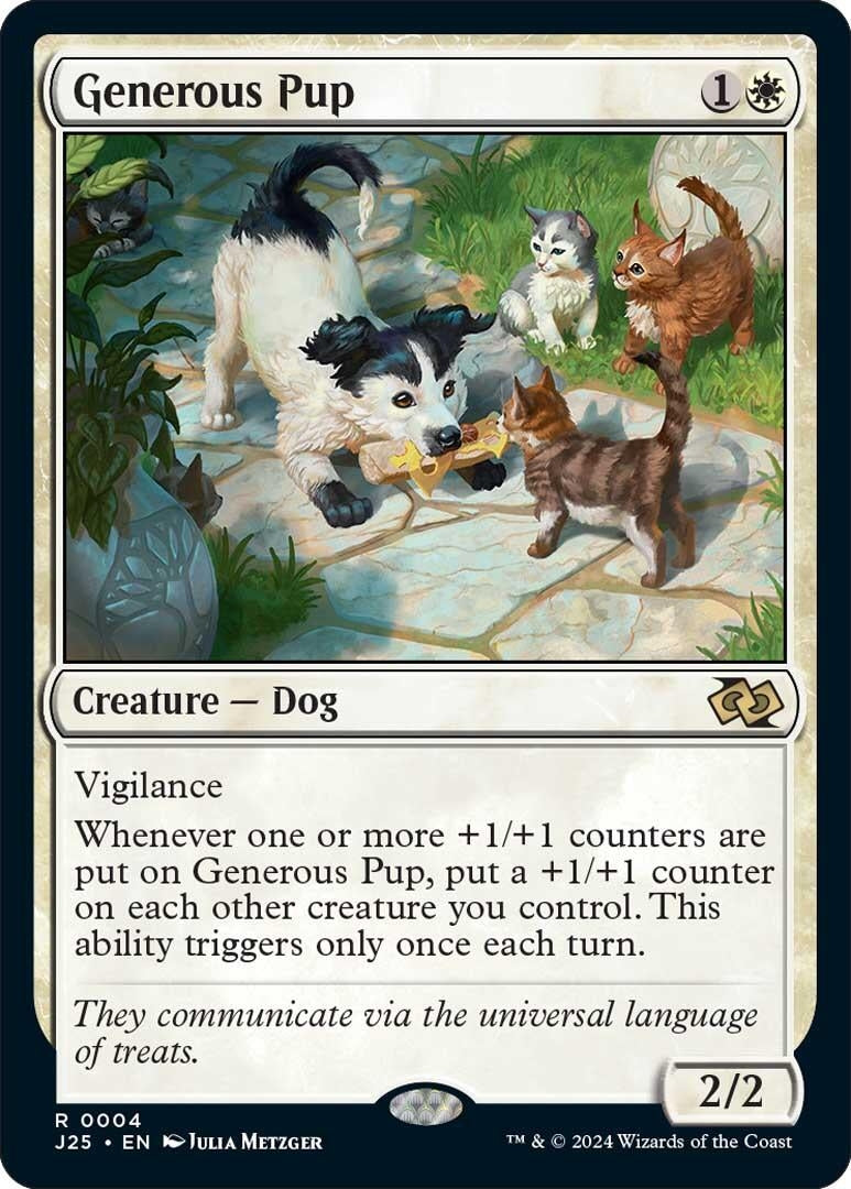 Generous Pup (4) [J25] - MTG Single
