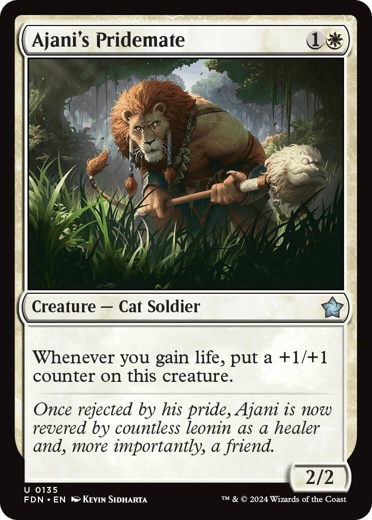Ajani’s Pridemate (135) [FDN] - MTG Single