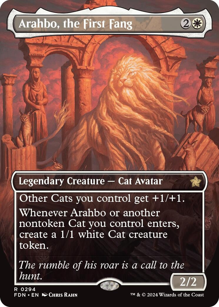 Arahbo the First Fang (Borderless) (294) [FDN] - MTG Single