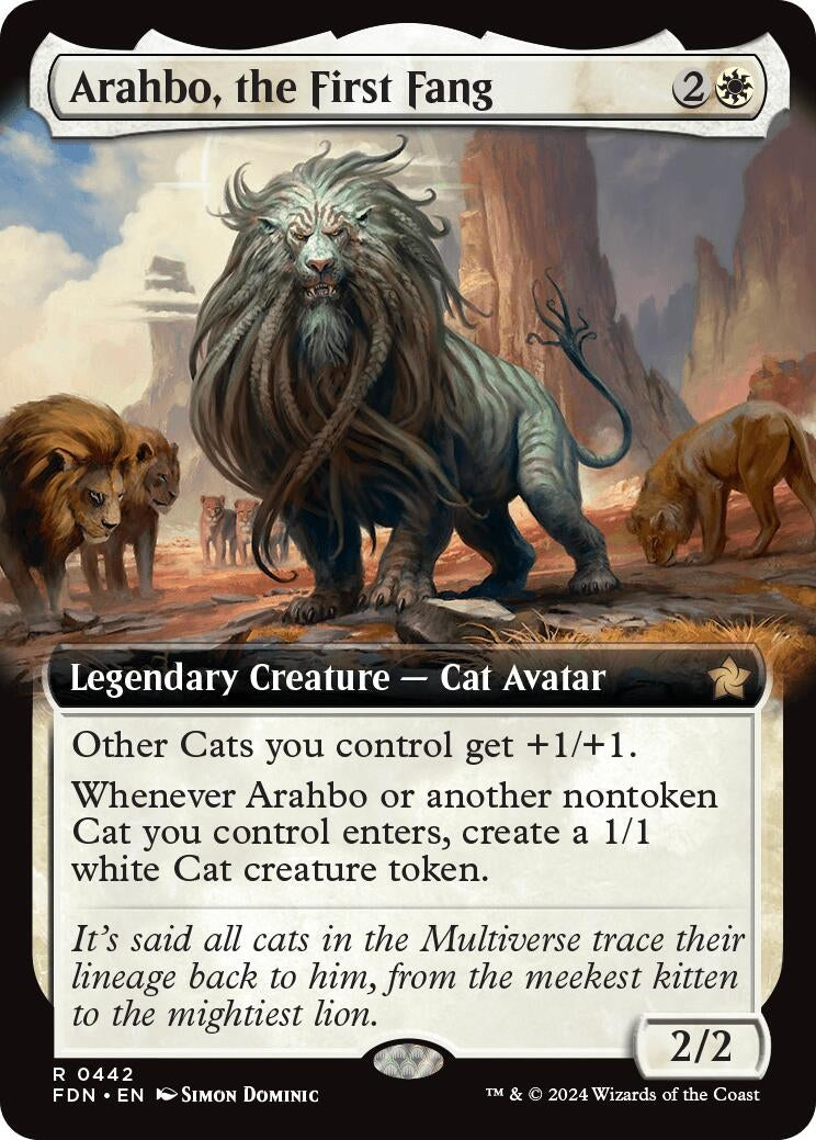 Arahbo the First Fang (Extended Art) (442) [FDN] - MTG Single