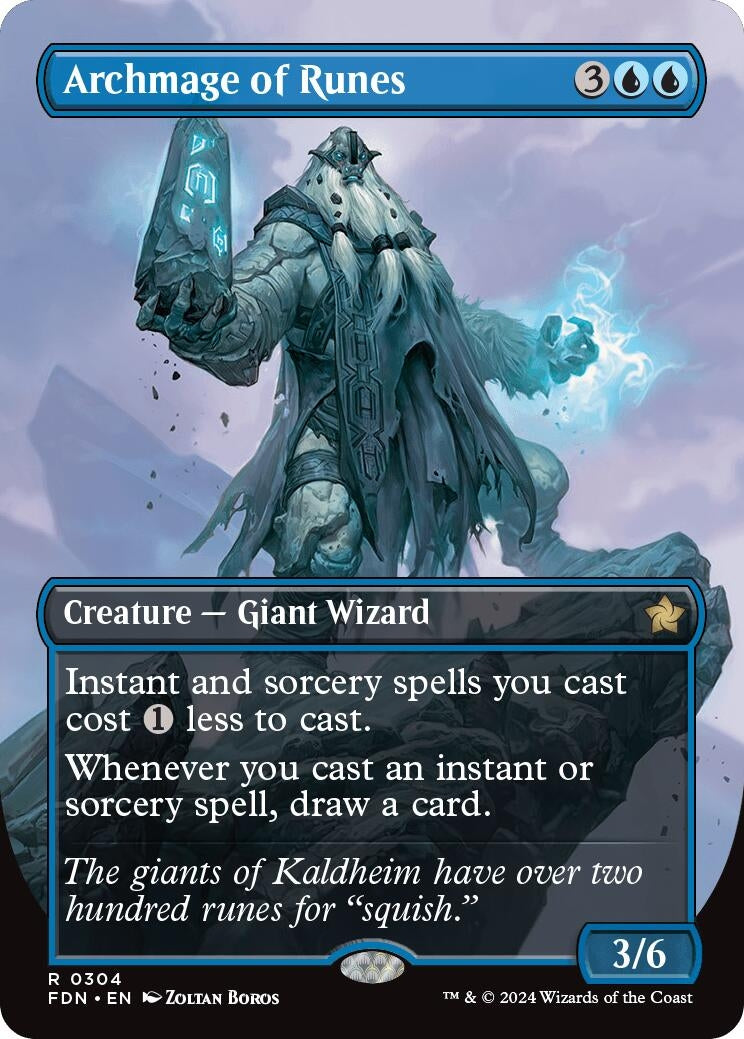 Archmage of Runes (Borderless) (304) [FDN] - MTG Single