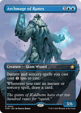 Archmage of Runes (Borderless) (304) [FDN] - MTG Single