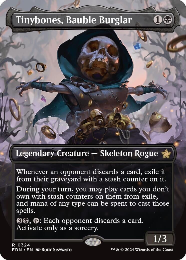Tinybones Bauble Burglar (Borderless) (324) [FDN] - MTG Single