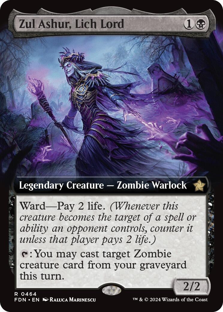Zul Ashur Lich Lord (Extended Art) (464) [FDN] - MTG Single