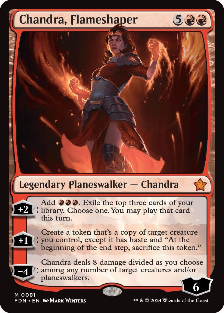 Chandra Flameshaper [FDN] - MTG Single