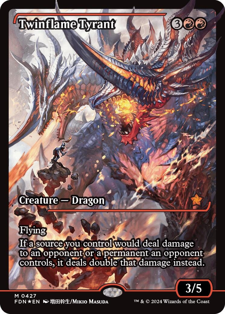 Twinflame Tyrant (Showcase) (427) [FDN] - MTG Single