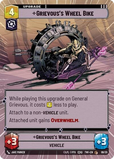 Grievous’s Wheel Bike (Hyperspace) (6) (TOR) - Star Wars: Unlimited Single