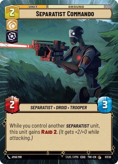 Separatist Commando (Hyperspace) (7) (TOR) - Star Wars: Unlimited Single