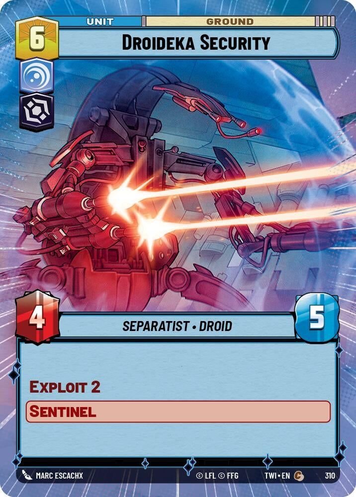 Droideka Security (Hyperspace) (310) (TOR) - Star Wars: Unlimited Single