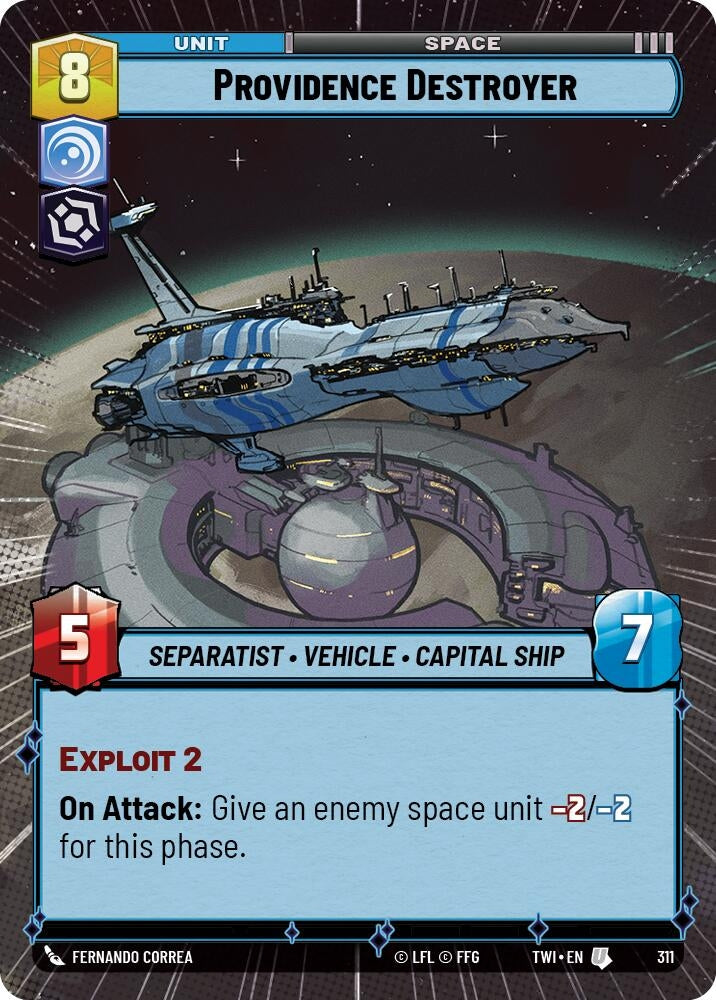 Providence Destroyer (Hyperspace) (311) (TOR) - Star Wars: Unlimited Single