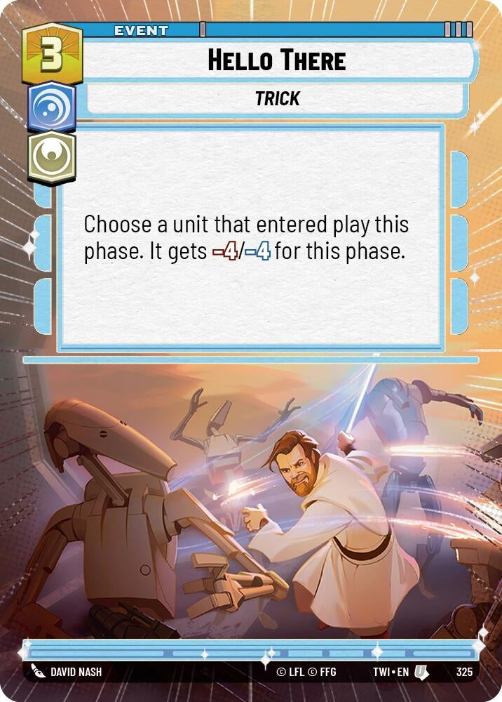 Hello There (Hyperspace) (325) (TOR) - Star Wars: Unlimited Single