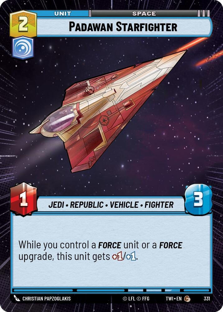 Padawan Starfighter (Hyperspace) (331) (TOR) - Star Wars: Unlimited Single