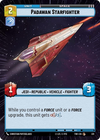 Padawan Starfighter (Hyperspace) (331) (TOR) - Star Wars: Unlimited Single