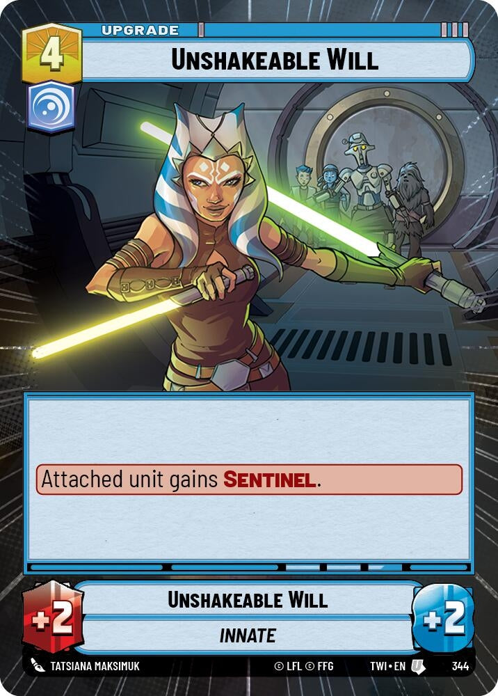 Unshakeable Will (Hyperspace) (344) (TOR) - Star Wars: Unlimited Single