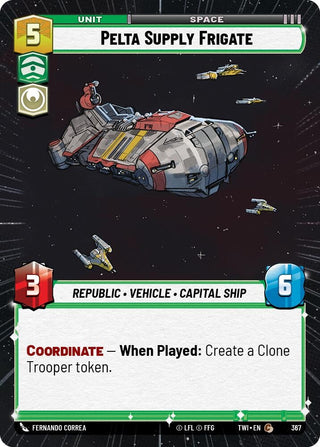 Pelta Supply Frigate (Hyperspace) (367) (TOR) - Star Wars: Unlimited Single
