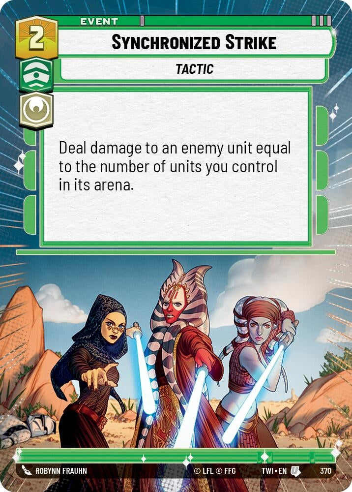 Synchronized Strike (Hyperspace) (370) (TOR) - Star Wars: Unlimited Single