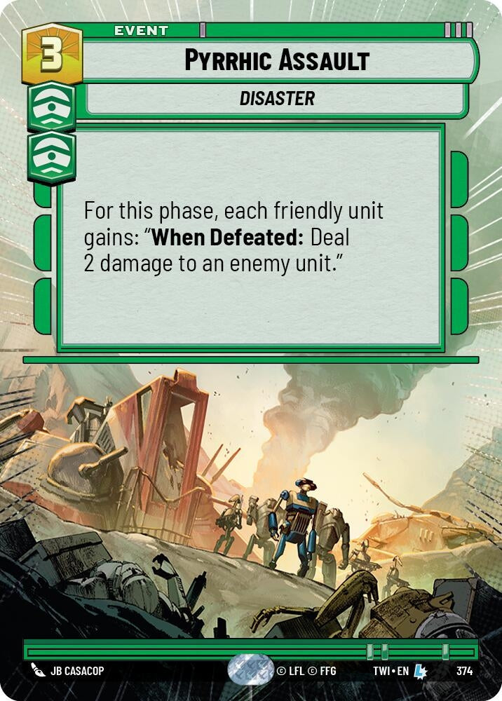 Pyrrhic Assault (Hyperspace) (374) (TOR) - Star Wars: Unlimited Single