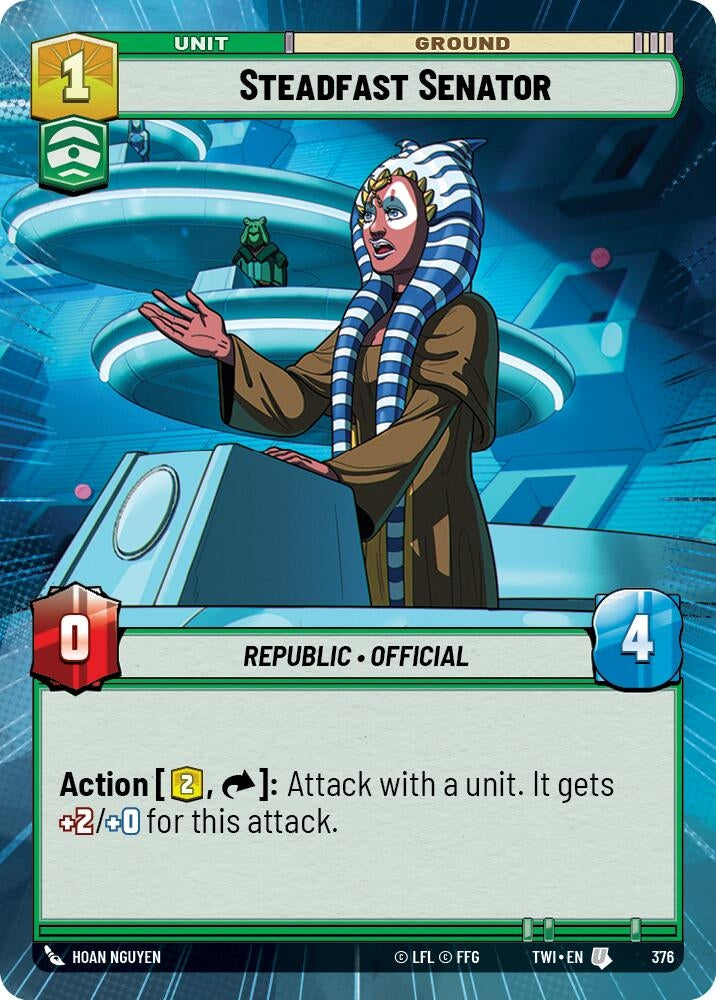 Steadfast Senator (Hyperspace) (376) (TOR) - Star Wars: Unlimited Single