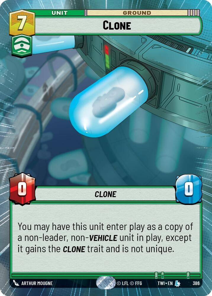 Clone (Hyperspace) (386) (TOR) - Star Wars: Unlimited Single