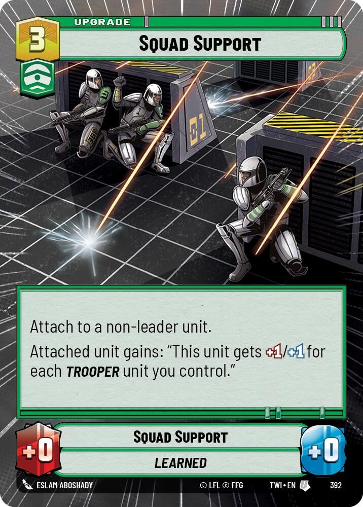 Squad Support (Hyperspace) (392) (TOR) - Star Wars: Unlimited Single