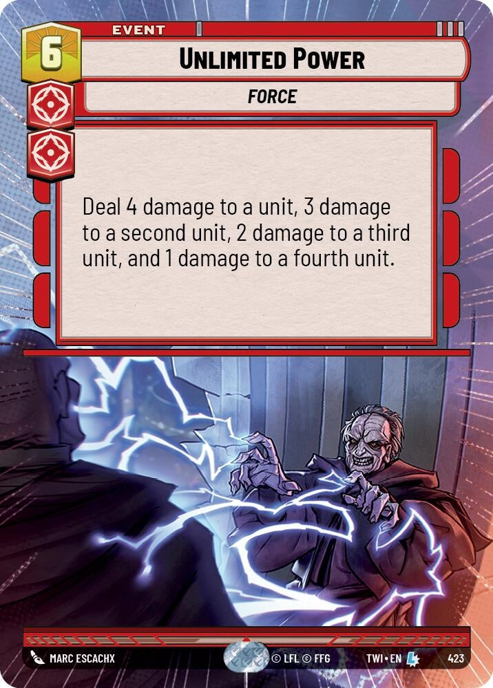 Unlimited Power (Hyperspace) (423) (TOR) - Star Wars: Unlimited Single