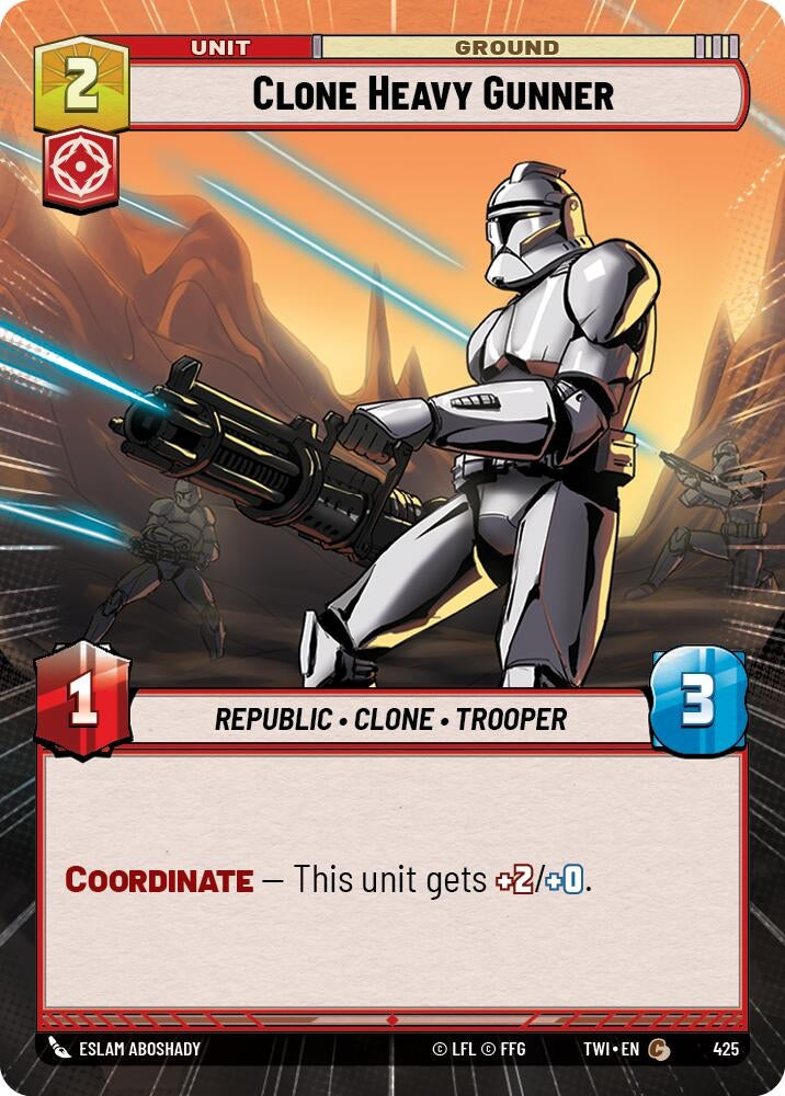 Clone Heavy Gunner (Hyperspace) (425) (TOR) - Star Wars: Unlimited Single