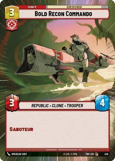 Bold Recon Commando (Hyperspace) (428) (TOR) - Star Wars: Unlimited Single