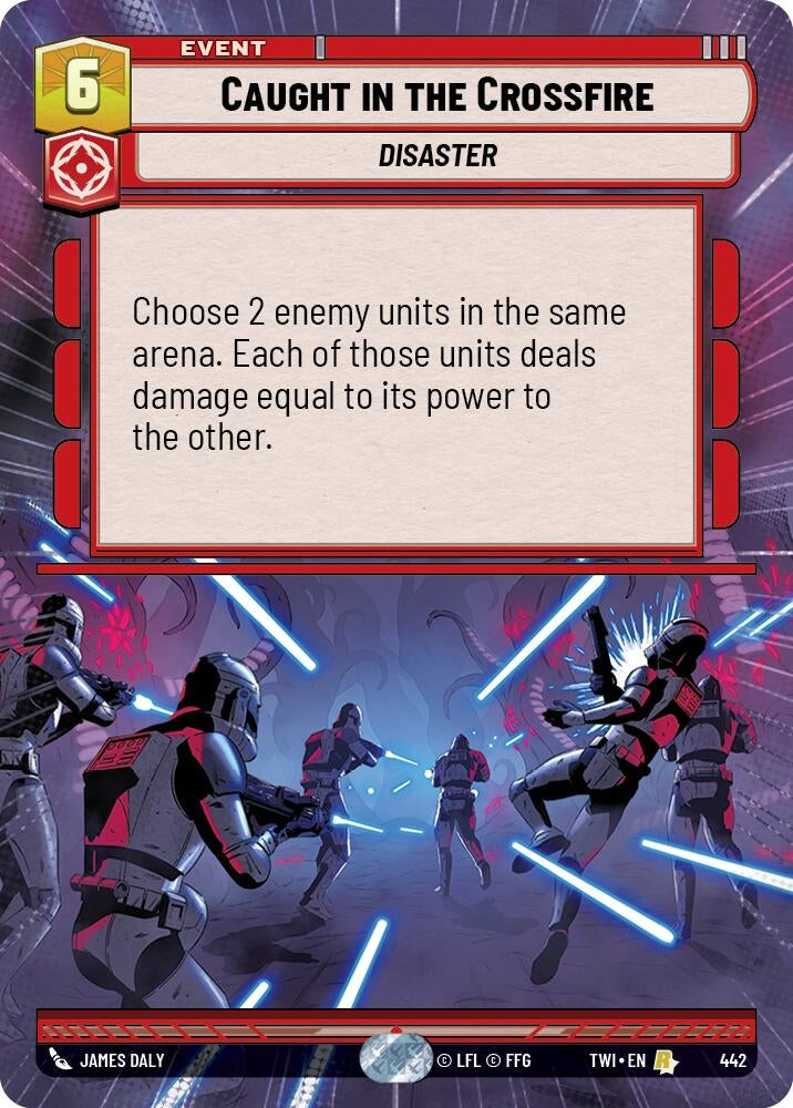 Caught in the Crossfire (Hyperspace) (442) (TOR) - Star Wars: Unlimited Single
