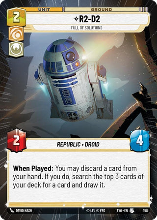 R2-D2 - Full of Solutions (Hyperspace) (458) (TOR) - Star Wars: Unlimited Single