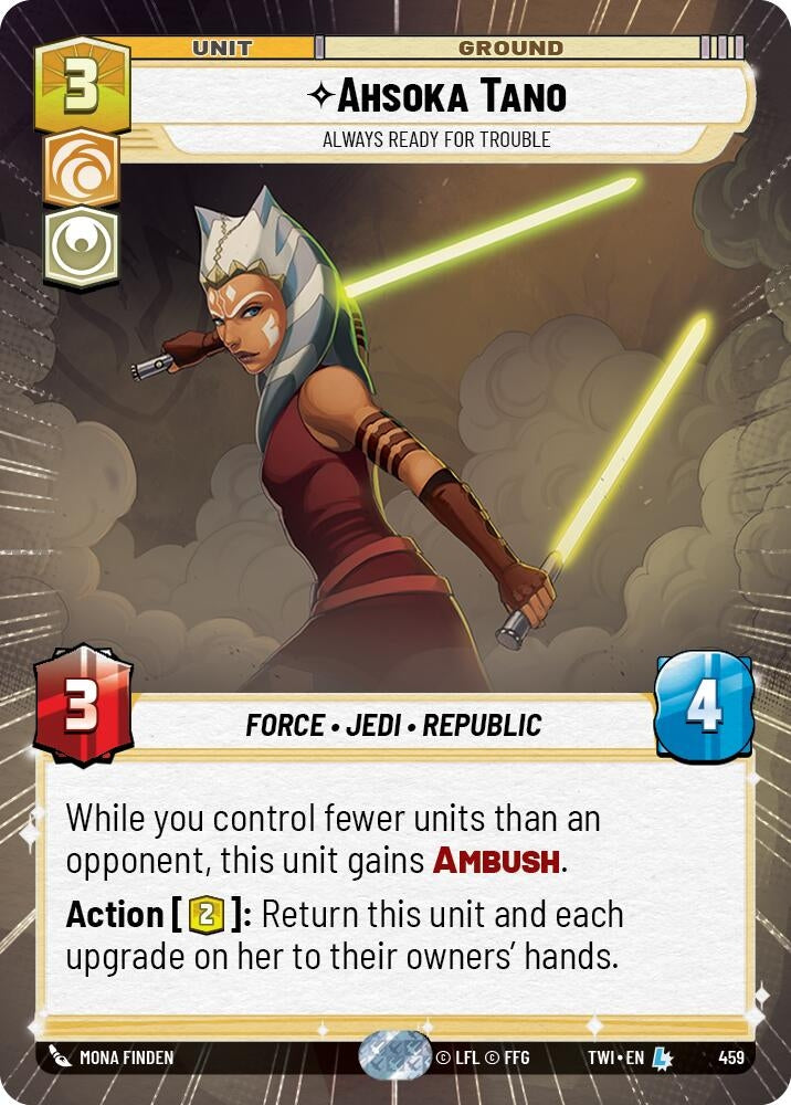 Ahsoka Tano - Always Ready For Trouble (Hyperspace) (459) (TOR) - Star Wars: Unlimited Single