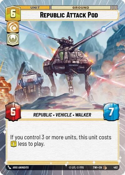 Republic Attack Pod (Hyperspace) (462) (TOR) - Star Wars: Unlimited Single