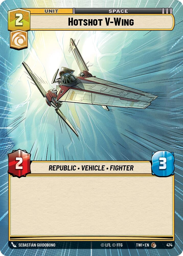 Hotshot V-Wing (Hyperspace) (474) (TOR) - Star Wars: Unlimited Single