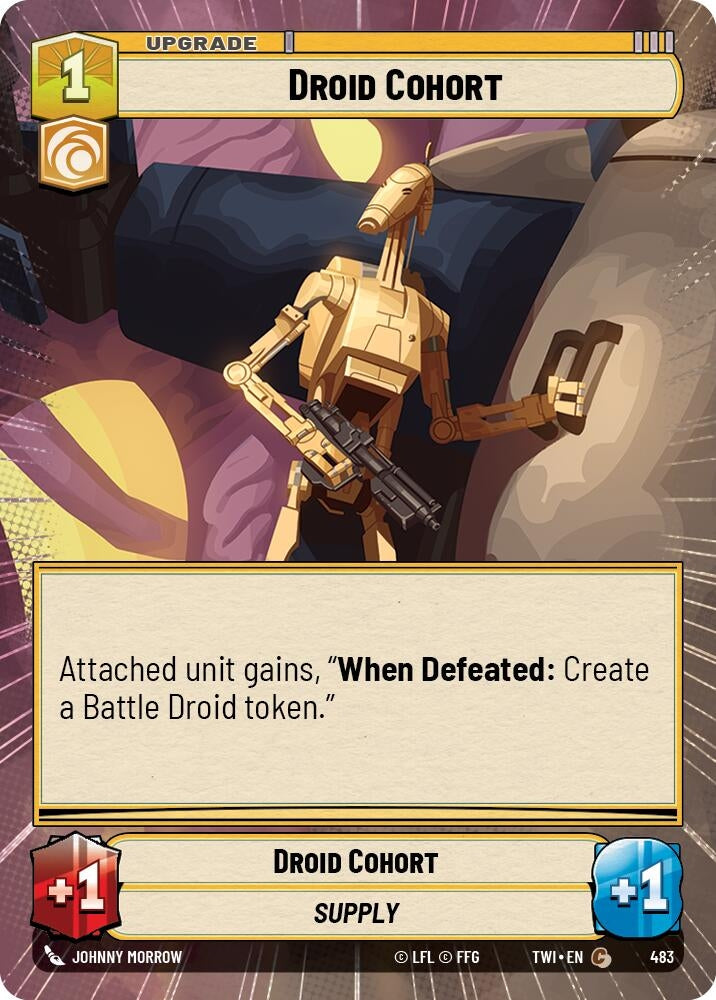 Droid Cohort (Hyperspace) (483) (TOR) - Star Wars: Unlimited Single