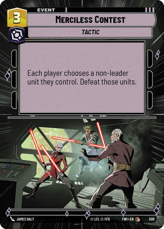 Merciless Contest (Hyperspace) (500) (TOR) - Star Wars: Unlimited Single