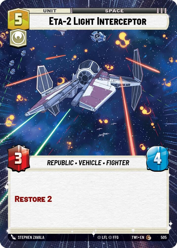 Eta-2 Light Interceptor (Hyperspace) (505) (TOR) - Star Wars: Unlimited Single