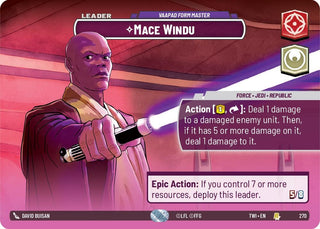 Mace Windu - Vaapad Form Master (Showcase) (270) (TOR) - Star Wars: Unlimited Single