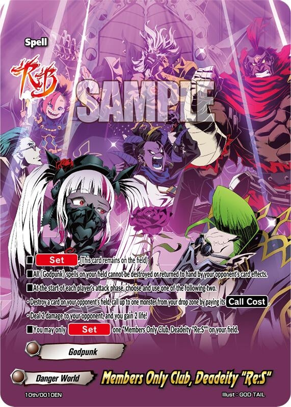 Members Only Club Deadeity ’Re:S’ (10) [10th] - Future Card BuddyFight Single