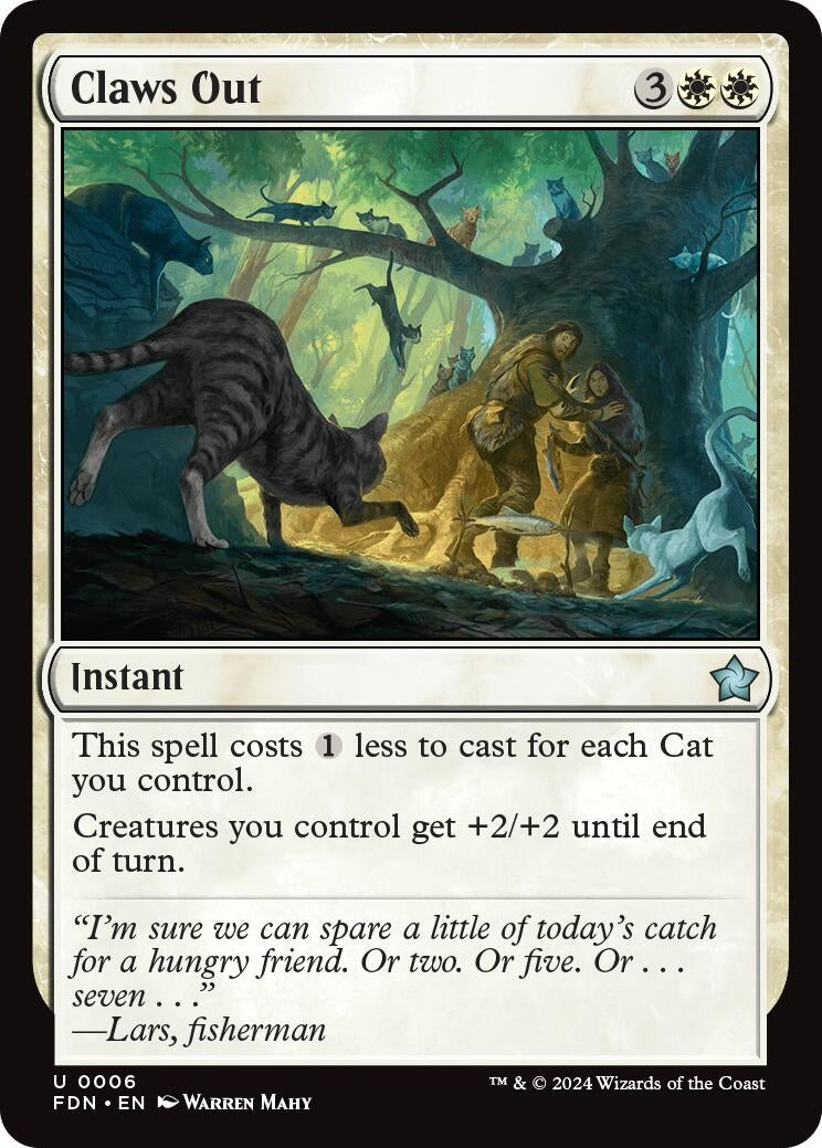 Claws Out (6) [FDN] - MTG Single