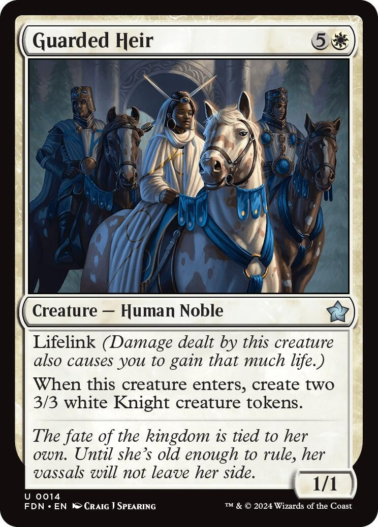 Guarded Heir (14) [FDN] - MTG Single