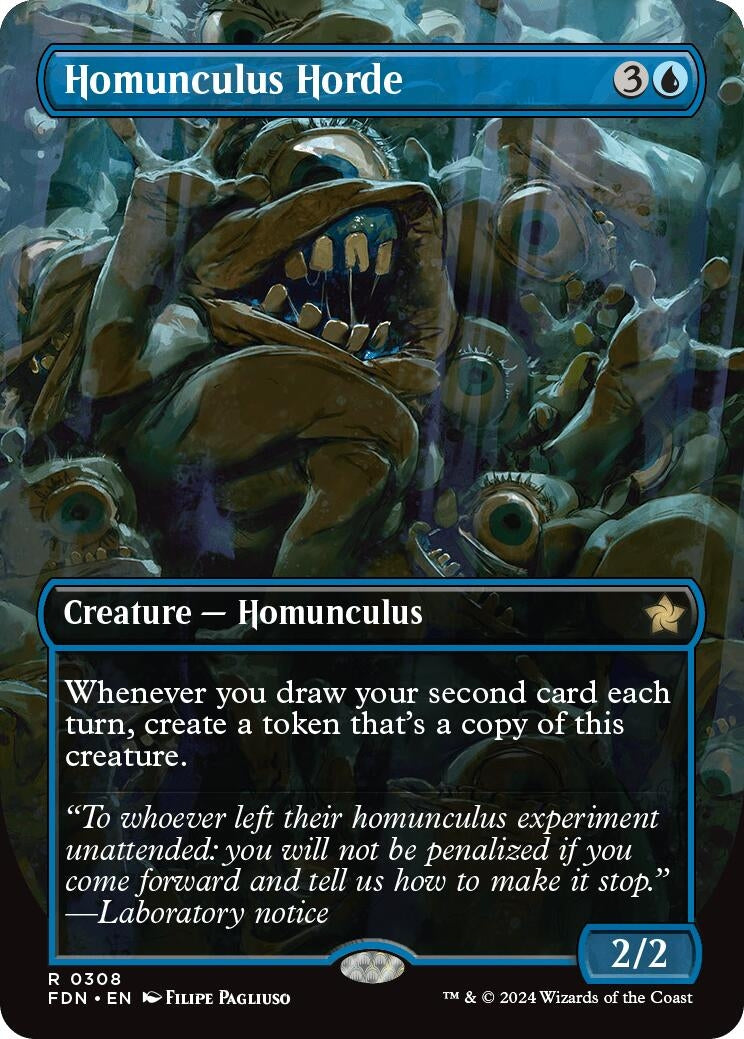 Homunculus Horde (Borderless) (308) [FDN] - MTG Single