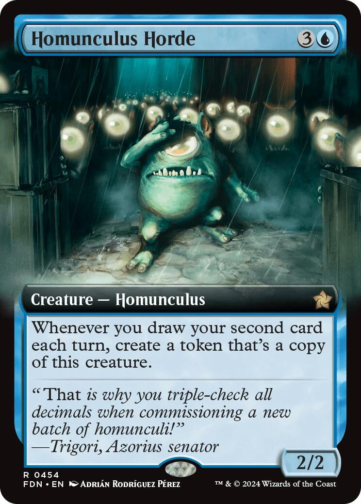 Homunculus Horde (Extended Art) (454) [FDN] - MTG Single