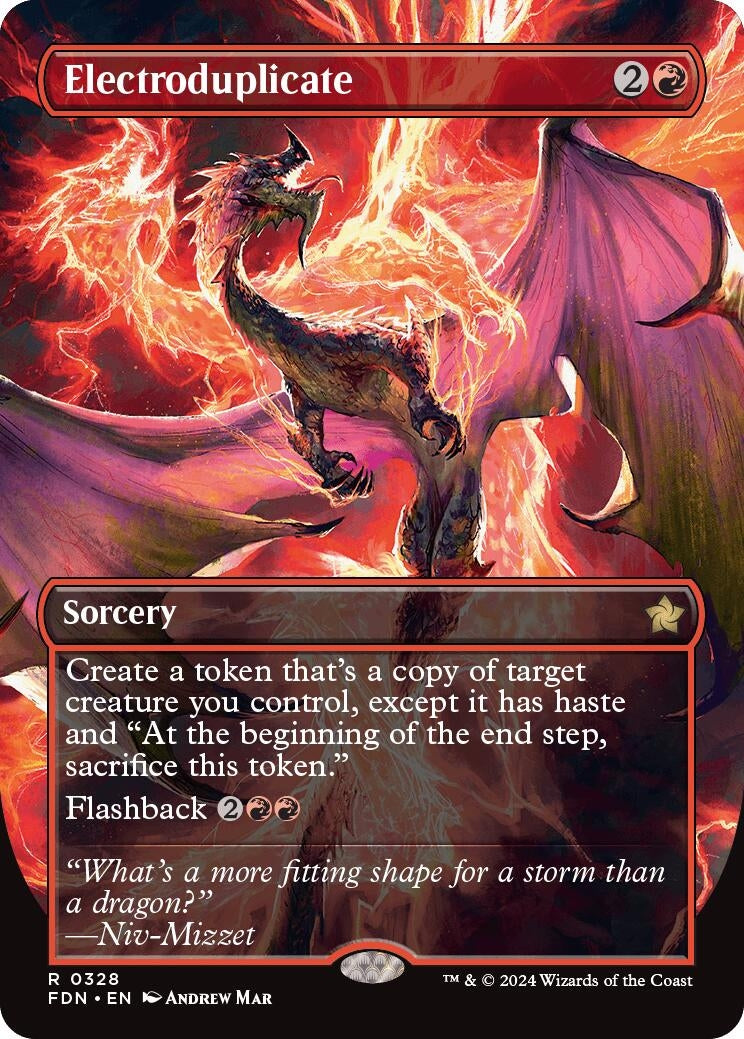Electroduplicate (Borderless) (328) [FDN] - MTG Single