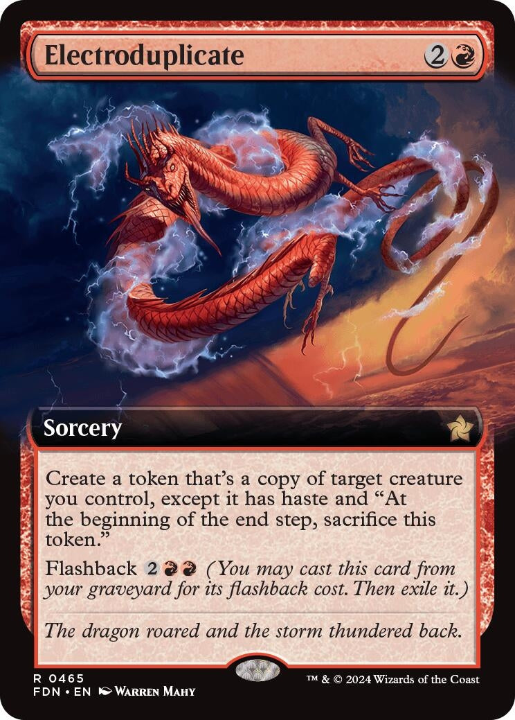 Electroduplicate (Extended Art) (465) [FDN] - MTG Single