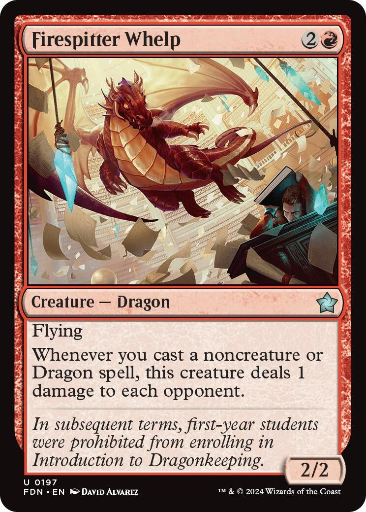 Firespitter Whelp (197) [FDN] - MTG Single
