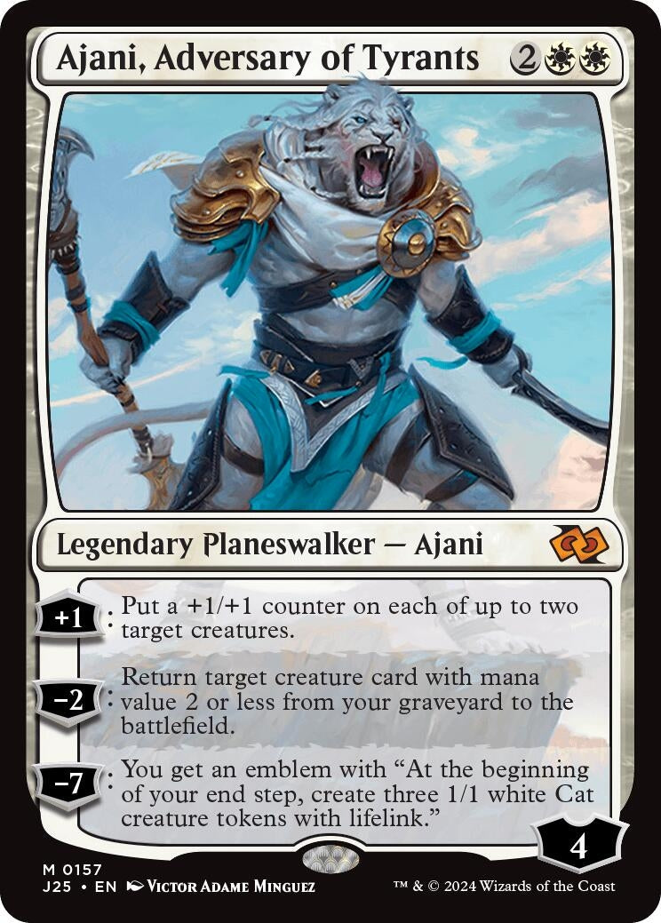 Ajani Adversary of Tyrants (157) [J25] - MTG Single
