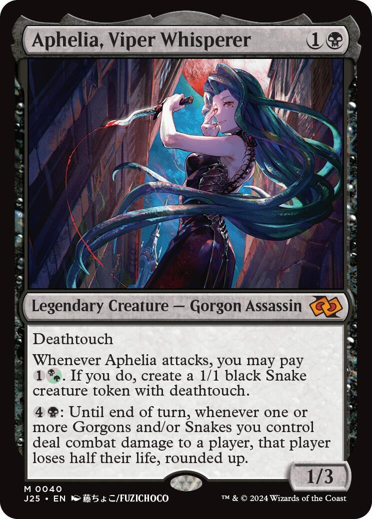 Aphelia Viper Whisperer (Anime) (40) [J25] - MTG Single