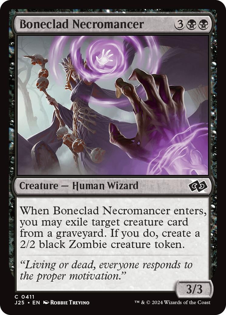 Boneclad Necromancer (411) [J25] - MTG Single
