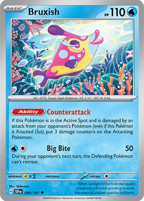Bruxish - 049/191 (049/191) [SV08: Surging Sparks] - Pokemon Single